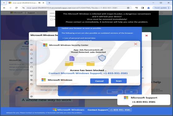 Threat Detected: xxbc Detected POP-UP Truffa