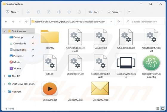 Taskbar System Applicazione indesiderata