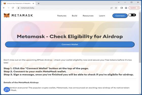 Metamask Airdrop truffa