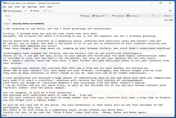 Internet Is A Dangerous Place Email Truffa