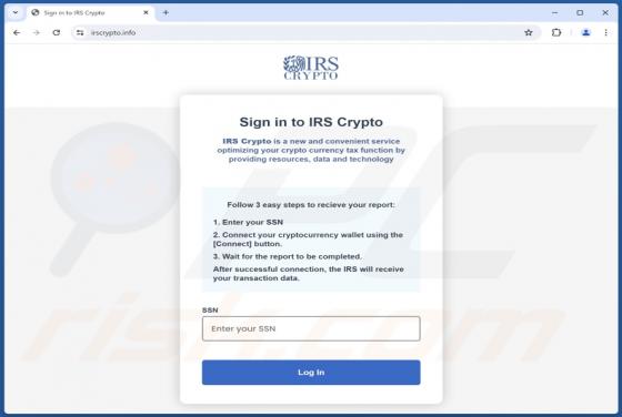 IRS Crypto Truffa