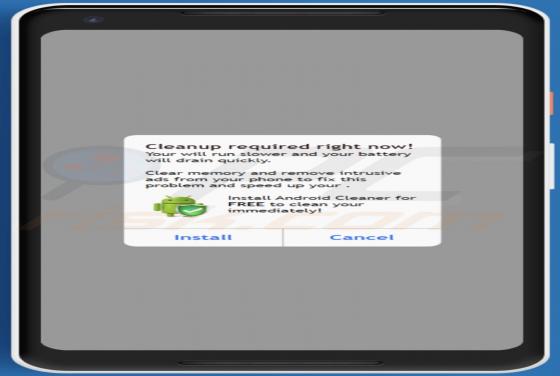 Cleanup Required Right Now! Pop-Up Truffa (Android)