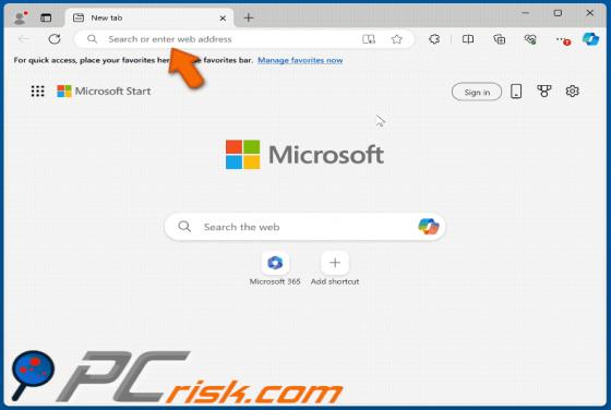 Microsoft Edge Reindirizzamento Virus
