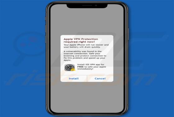 Apple VPN Protection Required POP-UP Truffa (Mac)