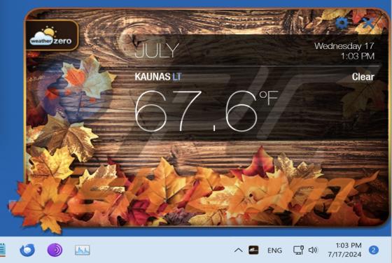 WeatherZero Applicazioni Indesiderate