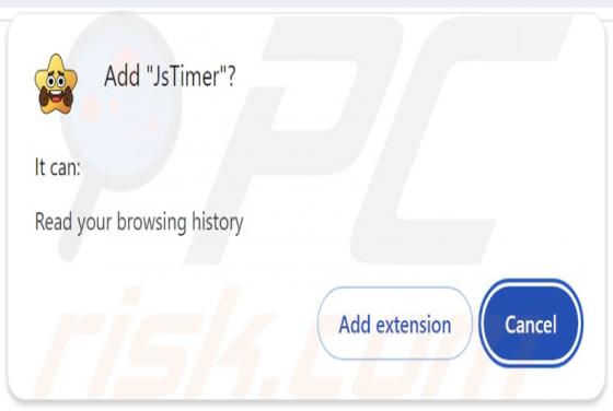 JsTimer Estensione indesiderata