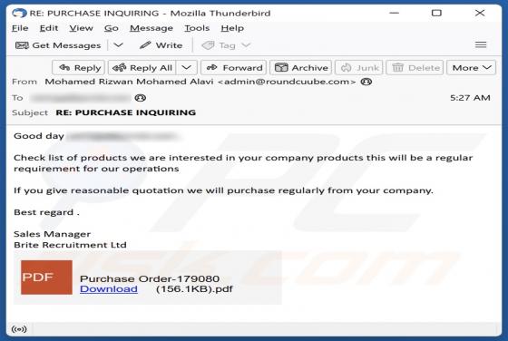 We Are Interested In Your Company Products Email Truffa