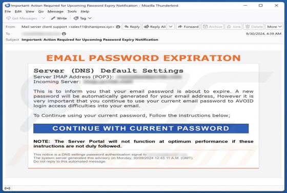 Email Password Expiration Truffa