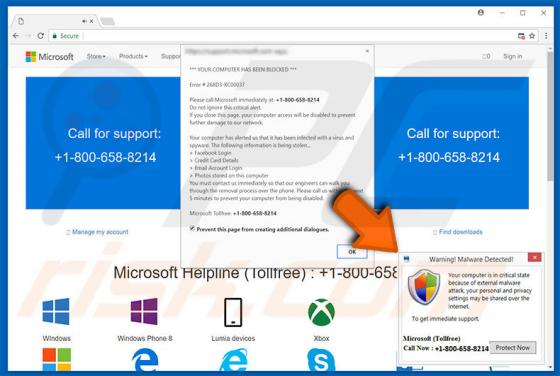Warning! Malware Detected! Truffa