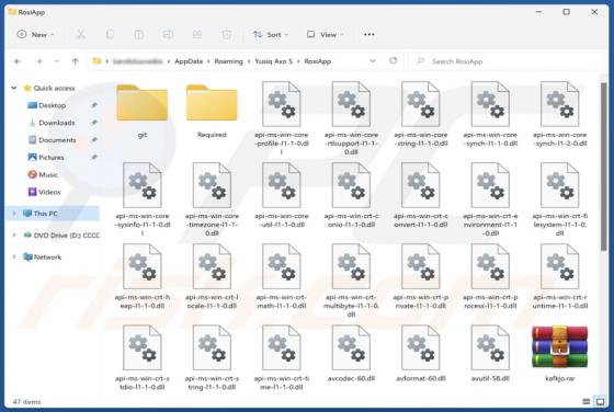 RoxiApp Applicazione indesiderata