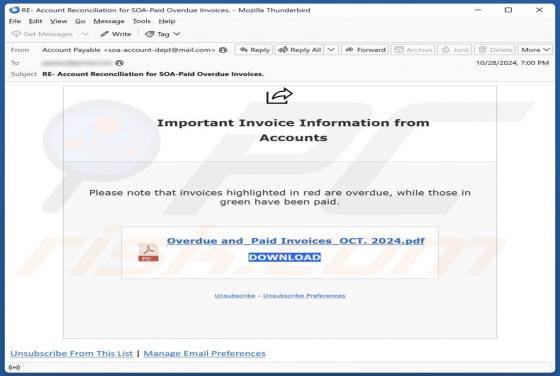 Important Invoice Information From Accounts Email Truffa
