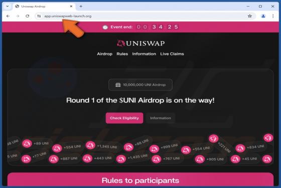 Uniswap ($UNI) Airdrop Truffa