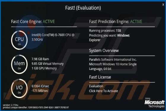 Fast! Applicazione indesiderata