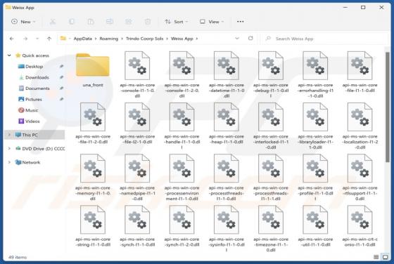 Applicazione indesiderata Weisx App