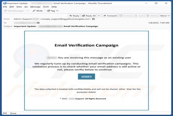 Email Verification Campaign Truffa