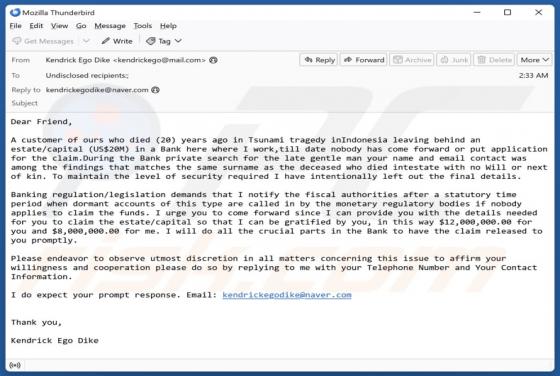 Apply To Claim Funds Email Truffa