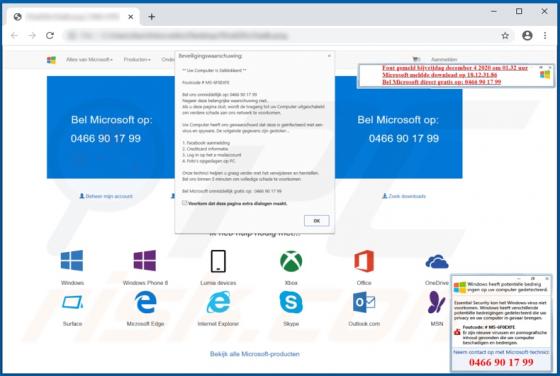 Error code # MS-6F0EXFE POP-UP Truffa