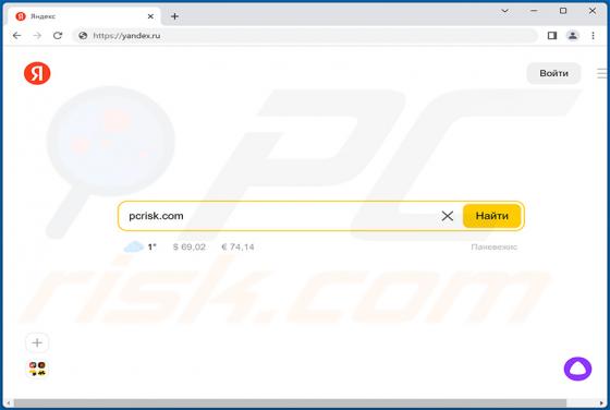 Yandex.ru Dirottatore