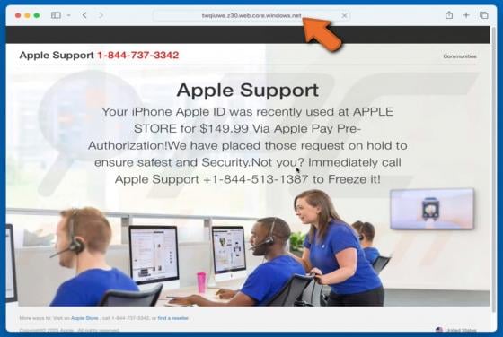 Your Apple ID Was Recently Used At APPLE STORE POP-UP Truffa (Mac)