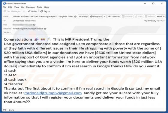 Compensation For Those Struggling With Poverty Email Truffa