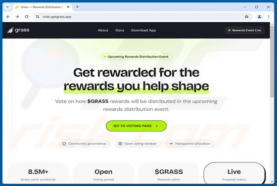 Grass Vote Rewards truffa