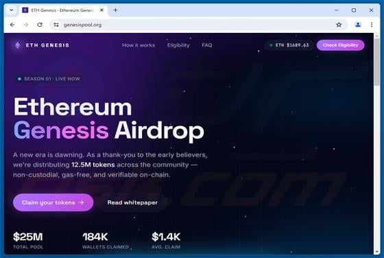 Ethereum Genesis Airdrop truffa