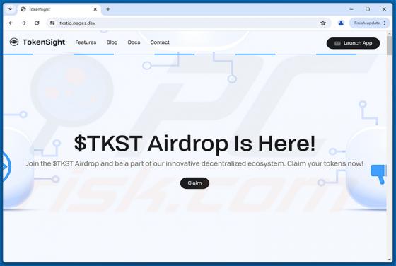 TokenSight ($TKST) Airdrop truffa