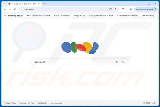 Freshy Search dirottatore del browser