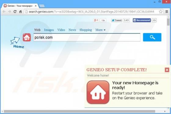Search.genieo.com reindirizzare