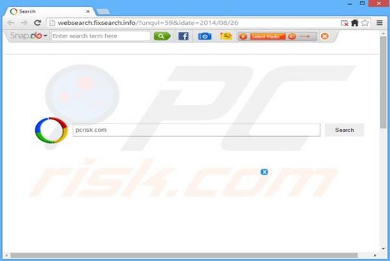 Websearch.fixsearch.info reindirizzare