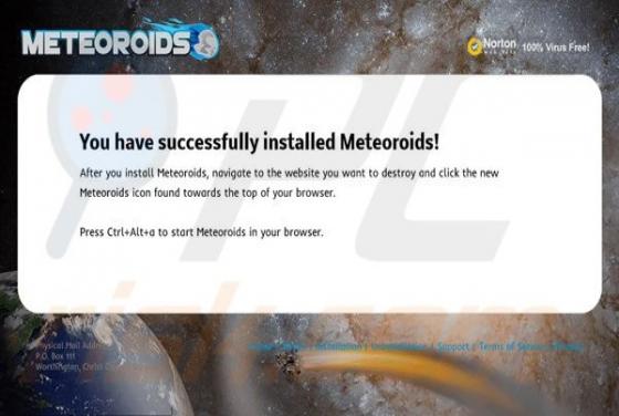 Meteoroids pubblicità