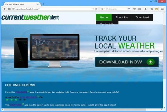 Current Weather Alert Adware