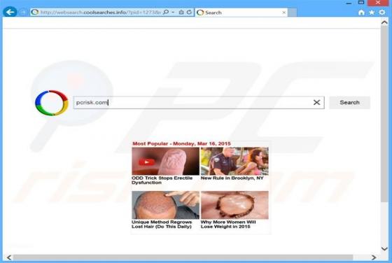 Websearch.coolsearches.info Dirottatore