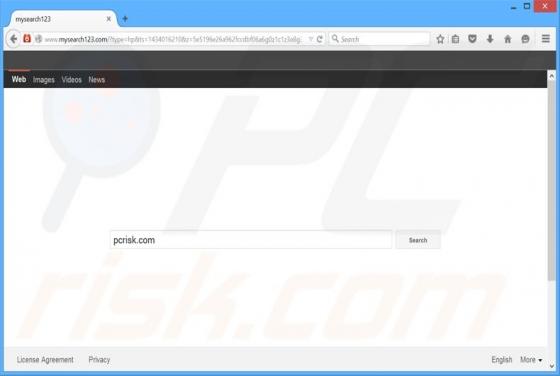 Mysearch123.com Dirottatore