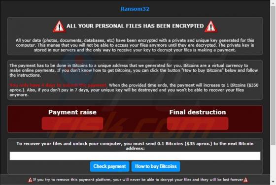 Ransom32 Ransomware