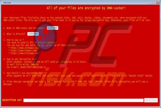 DMA-Locker Ransomware