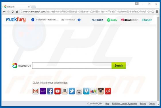 Search.mysearch.com Dirottatore