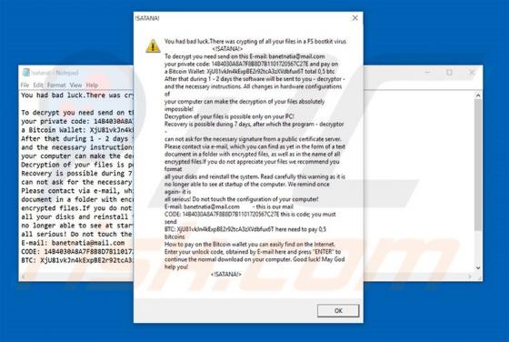 SATANA Ransomware