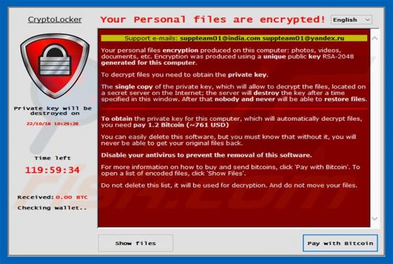 Suppteam01@india.com Ransomware
