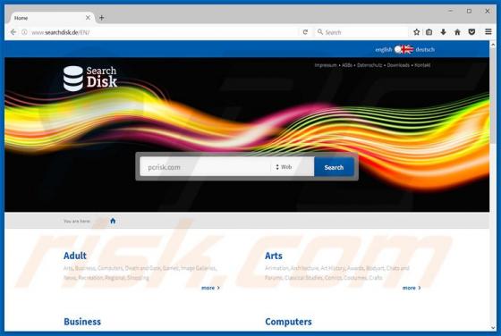 Searchdisk.de dirottatore