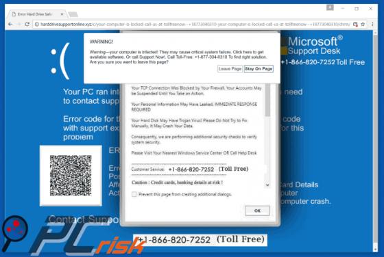 Warning - Your Computer Is Infected! Truffa