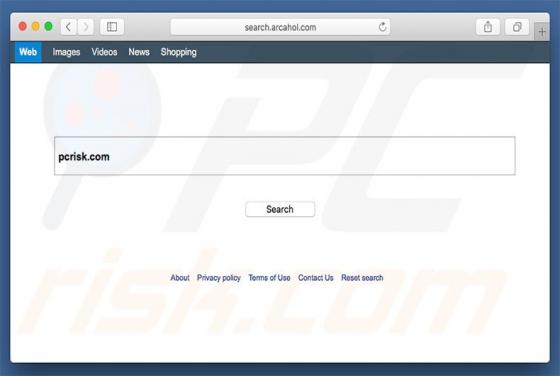 Search.arcahol.com Dirottatore (Mac)