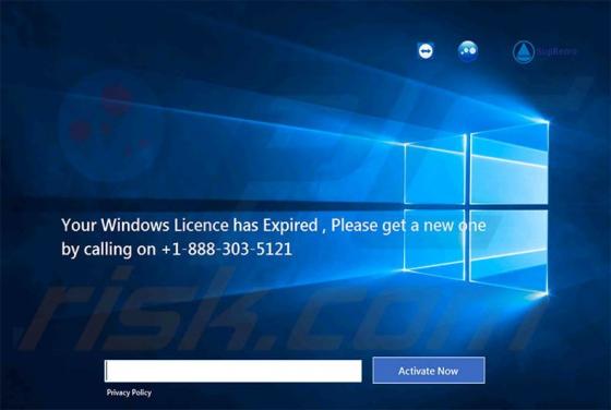 Your Windows Licence Has Expired Truffa
