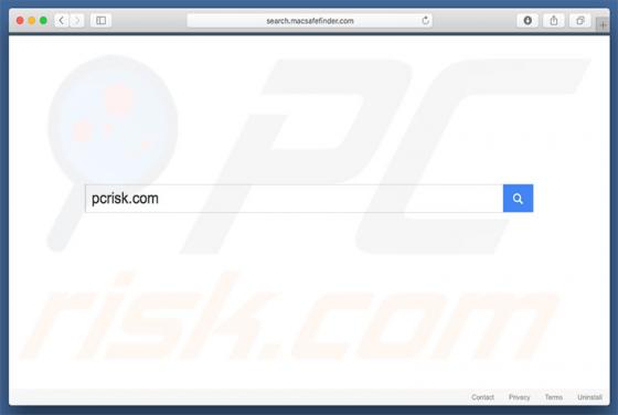 Search.macsafefinder.com Dirottatore (Mac)