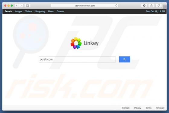 Search.linkeymac.com Dirottatore (Mac)