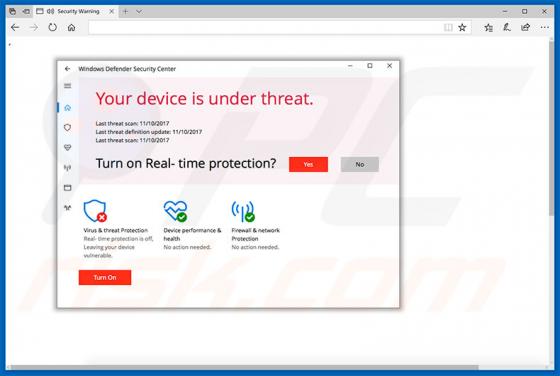 Your Device Is Under Threat Truffa