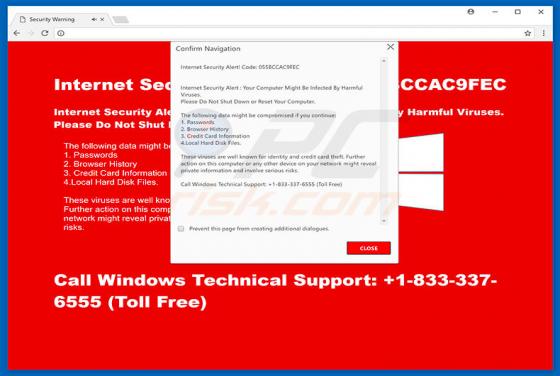 Code 055BCCAC9FEC Truffa