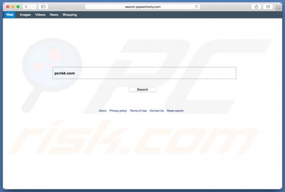 Search.papershorty.com Dirottatore (Mac)