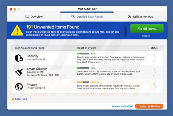 Mac Auto Fixer Applicazione malevola (Mac)