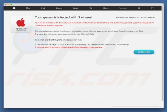 E.tre456_worm_osx Trojan Virus POP-UP Truffa (Mac)